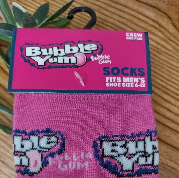 Bubble Yum Novelty Socks Unisex Size Mens 6-12 - Picture 4 of 6